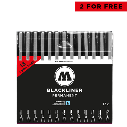 Набор MOLOTOW Blackliner Complete Set 13шт