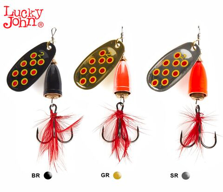 Блесна вращ. Lucky John BELL SPIN 02 06.0г BRD/GRD/SRD 3шт. набор