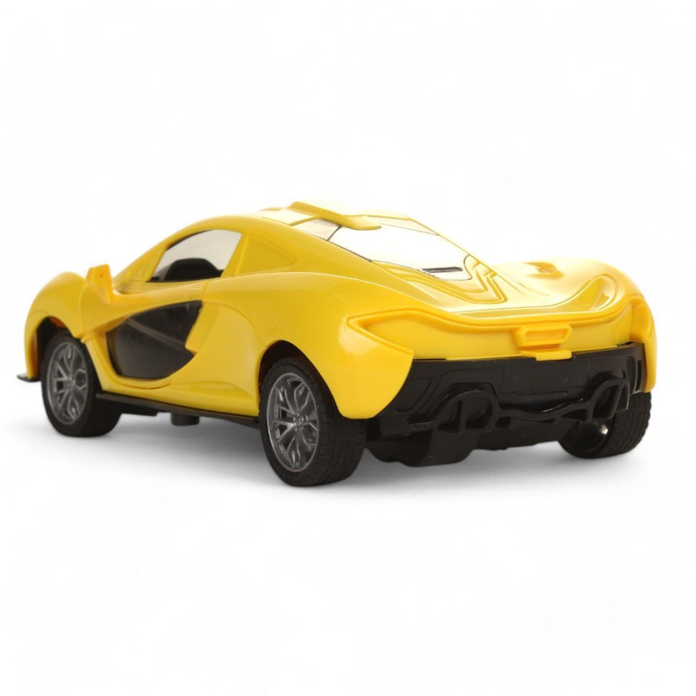 Машина классическая на РУ, желтая, коробка 168H-1