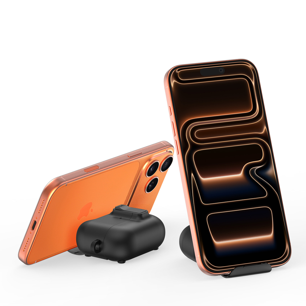 Усиленный чехол черного цвета с замком и подставкой для наушников AirPods Pro 3, серия PECQ Series от Dux Ducis