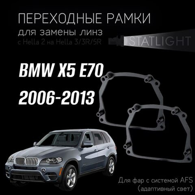 Переходные рамки для замены линз на BMW X5 E70 2006-2013 с AFS