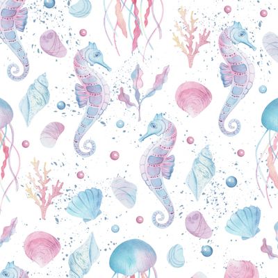 Морской конек и медуза (Design by Nastiya Maki)