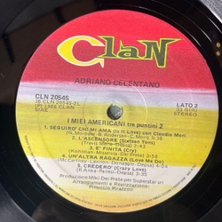 Винтажная виниловая пластинка LP Adriano Celentano, Адриано Челентано, I Miei Americani (Tre Puntini) 2 (Италия 1986)