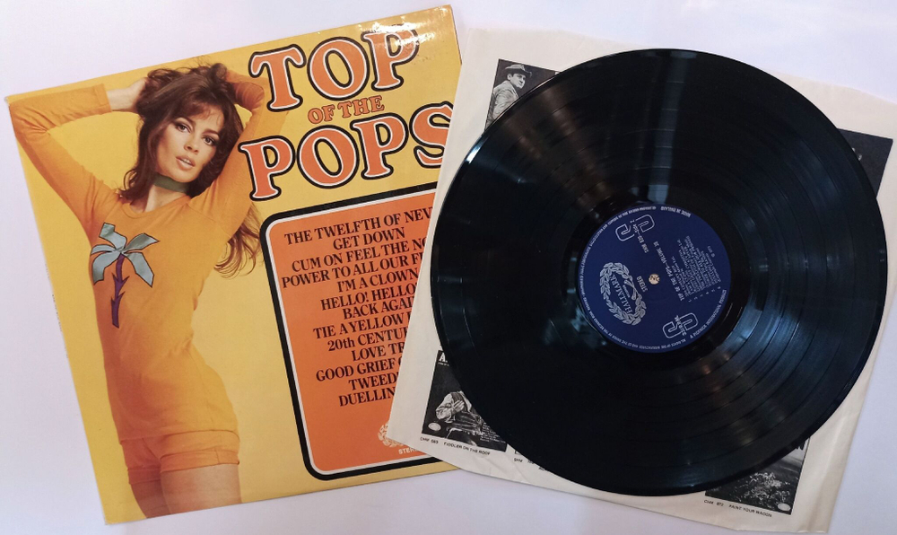 Винтажная виниловая пластинка LP The Top Of The Poppers Top Of The Pops Vol. 30 (UK 1973)