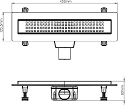 Душевой трап (лоток) EWRIKA 8600240 40 см, с сифоном