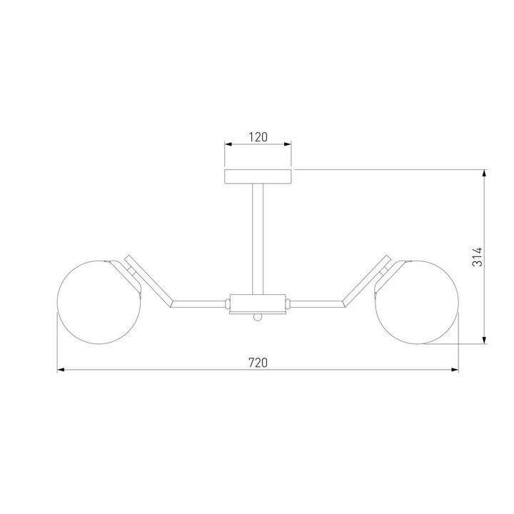 Подвесная люстра Eurosvet Frost 70154/6 хром
