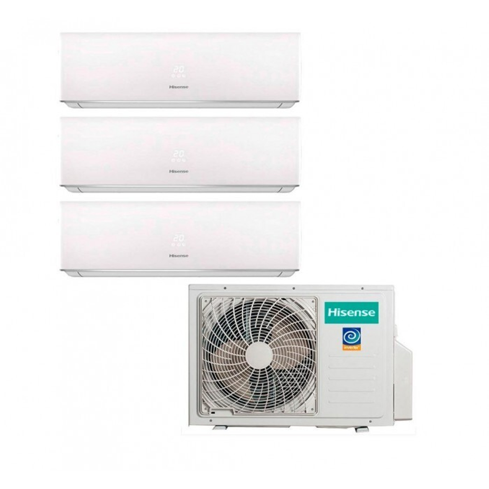 Мульти сплит-система Hisense на 3 комнаты (25+25+25 кв.м.)