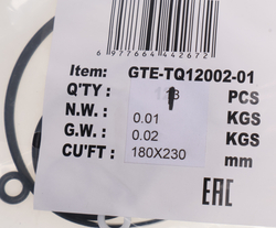 Ремкомплект для домкрата GTE-TQ12002 (01) прокладки и уплотнения GTE
