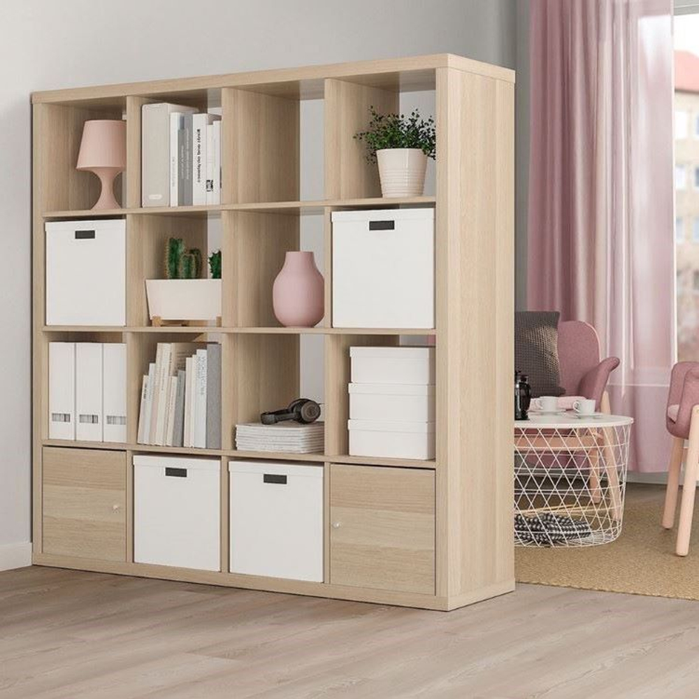 Cтеллаж Фора 16, 147*147*38 см, дуб беленый