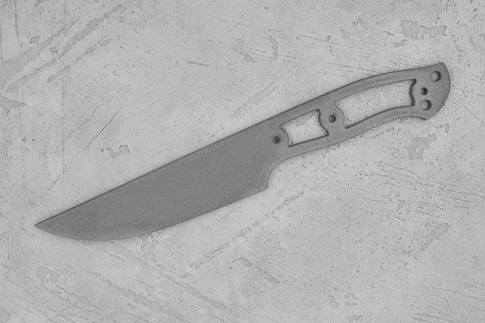 Заготовка для ножа, сталь VG-10 4,2мм. Модель "Корсар-I" с клинком 140мм, ТО 62-63HRC