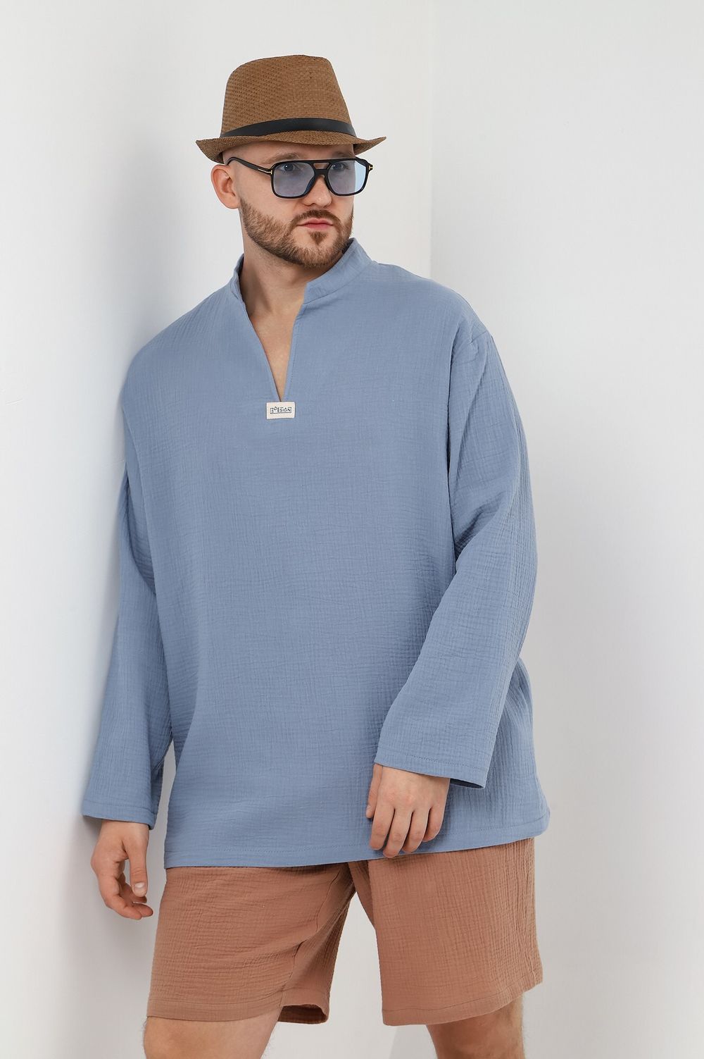 Джемпер мужской Баунти-4 Виотекс СЕРО-ГОЛУБОЙ