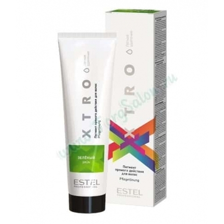Пигмент прямого действия для волос Зеленый, XTRO, Estel, 100 мл.