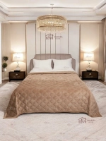 Покрывало 220х240 стеганое для кровати и дивана