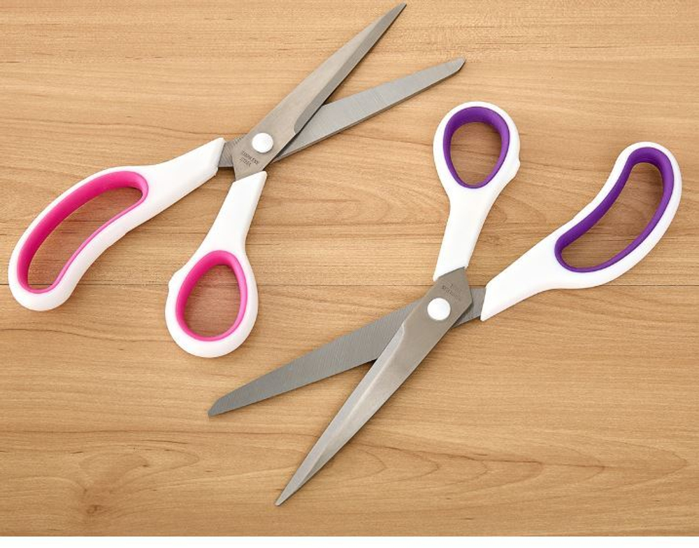 Ножницы портновские в чехле, 24,5 см., чехол "горошек"