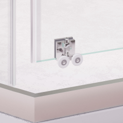 Душевой уголок стекло 6 мм, пятиугольный, форма трапеция, раздвижная дверь, RGW PA-86 (Прозрачное, 900x1200)