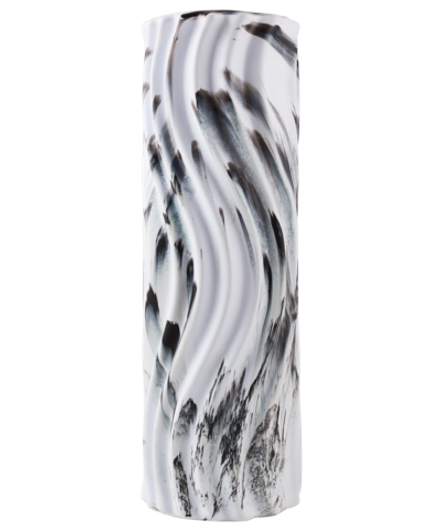 Ролик массажный FA-525, EVA/PP, низкая жесткость, 45x14 cм, белый/черный