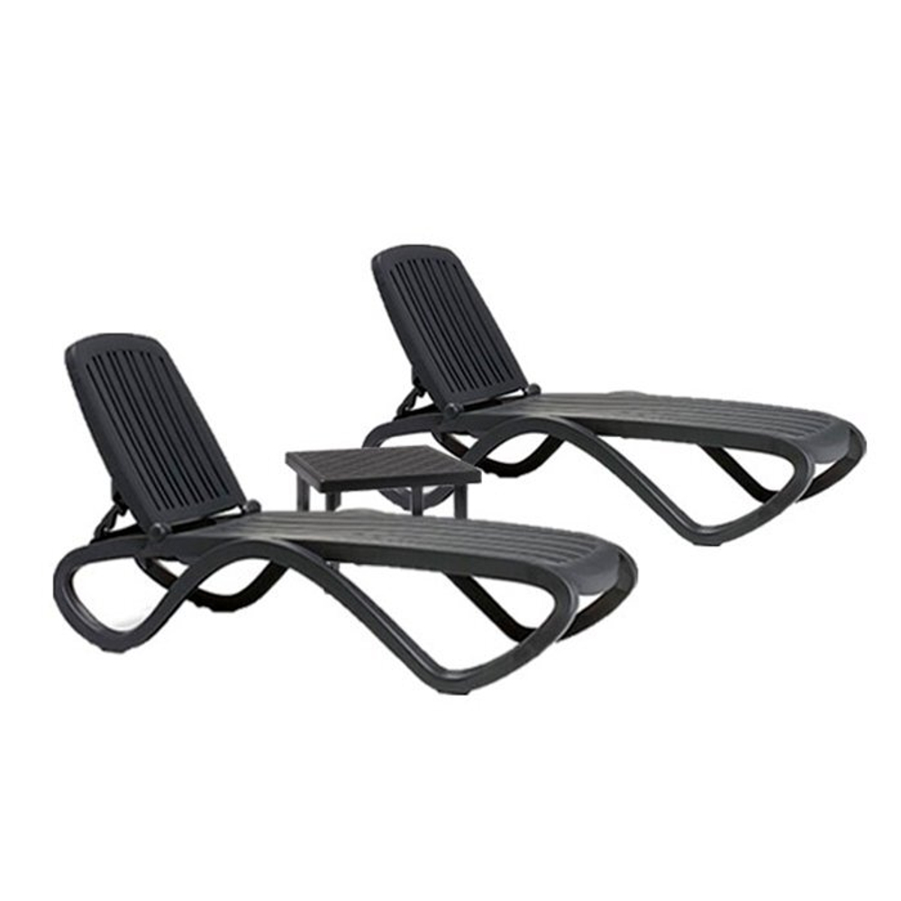 Столик пластиковый для лежака Nardi Rodi, антрацит