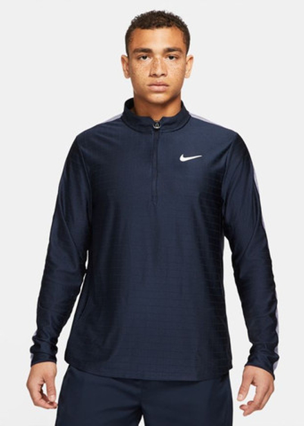 Мужская теннисная футболка теннисная Nike Court Breathe Advantage Top - белый, черный, Фиолетовый