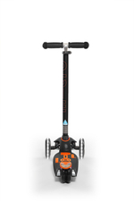 Самокат Maxi Micro Deluxe LED черно-оранжевый