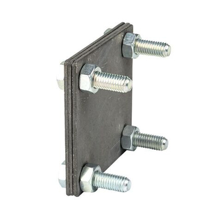 Зажим полоса 40 - полоса 40 (3 пластины 70x70мм) HZ EKF PROxima lp-g3105