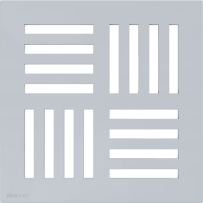 Решетка 143 ? 143 серая AlcaPlast MPV007