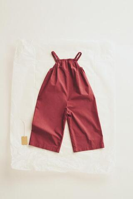 ZARA ДЛИННЫЙ КОМБИНЕЗОН ИЗ ПОПЛИНА — TIMELESZ, ГРАНАТОВЫЙ