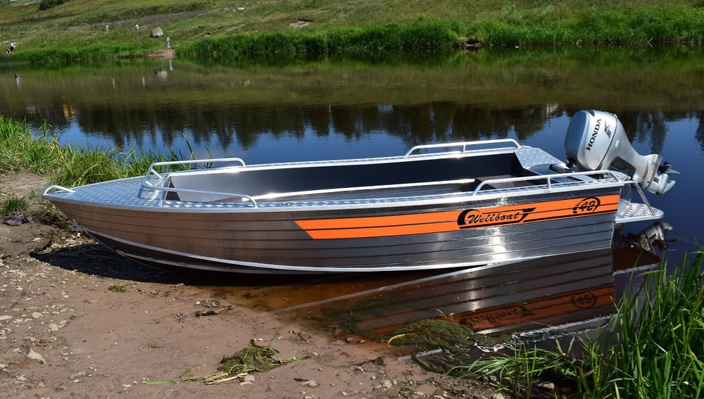 Алюминиевая лодка WELLBOAT-42