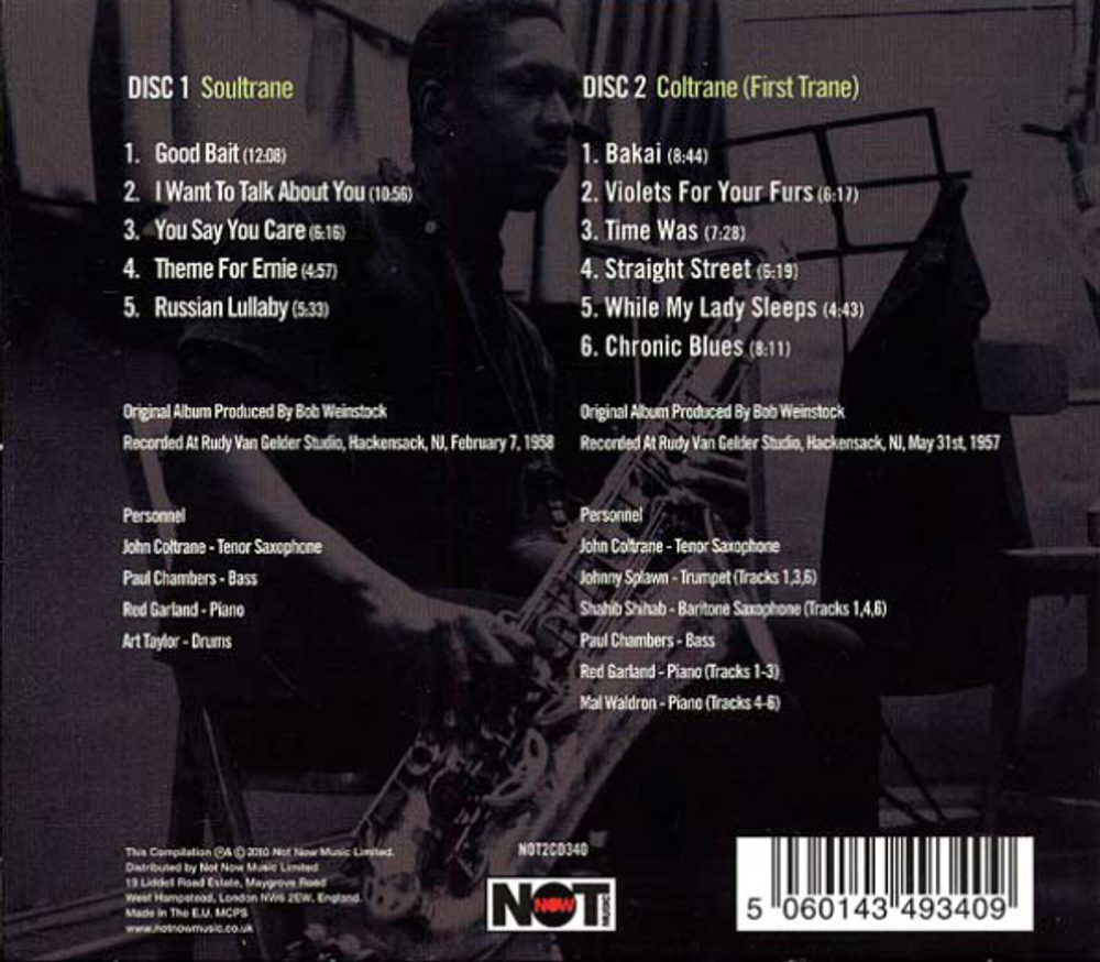John Coltrane / Soultrane + Coltrane (First Trane)(2CD)