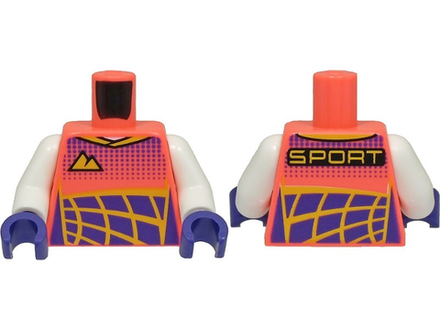 Гоночный костюм, яркий светло-оранжевый логотип