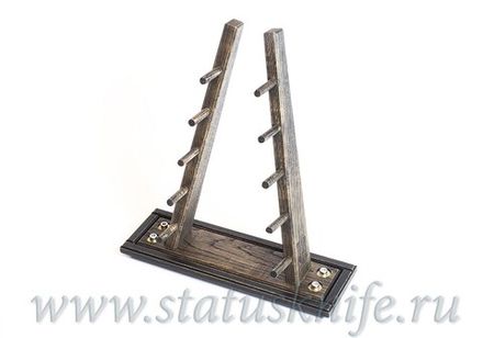 Стойка кастомная из дуба для 5 ножей