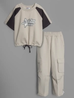 Костюм для девочки, футболка и штаны