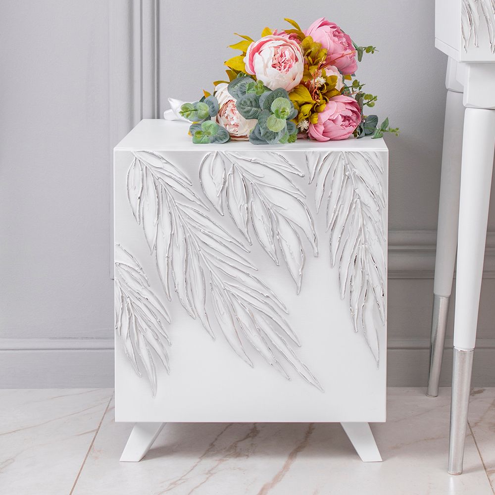 Тумба прикроватная Тропик Сканди Айс Сильвер левая