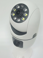 Wi-fi Smart камера в патрон E-27 с 2-мя объективами RoHS SQ002