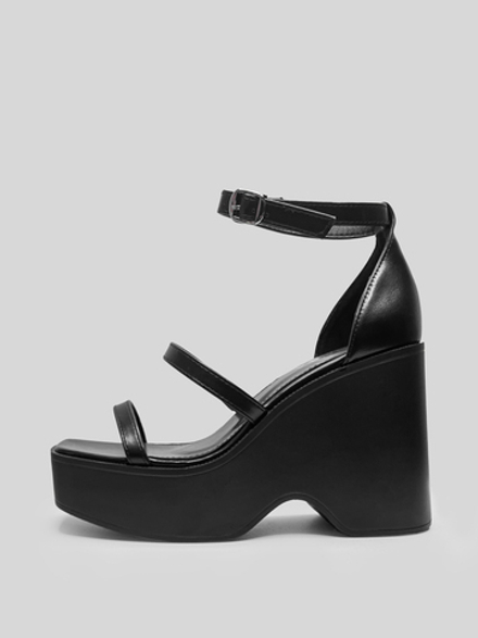 Босоножки Lu mei Ta L212-1 на высокой платформе с тонким ремешком