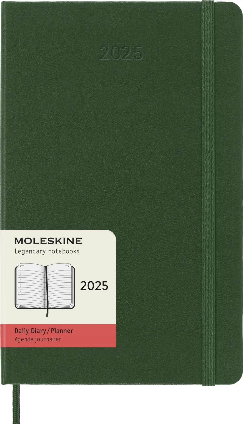 Ежедневник на 2025 год Moleskine Classic (DHK1512DC3) 13х21см твердая обложка зеленый