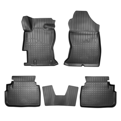 Ковры в салон Norplast/Unidec для Subaru XV в кузове G5 (2017-), Черный, арт.NPA11-C84-810