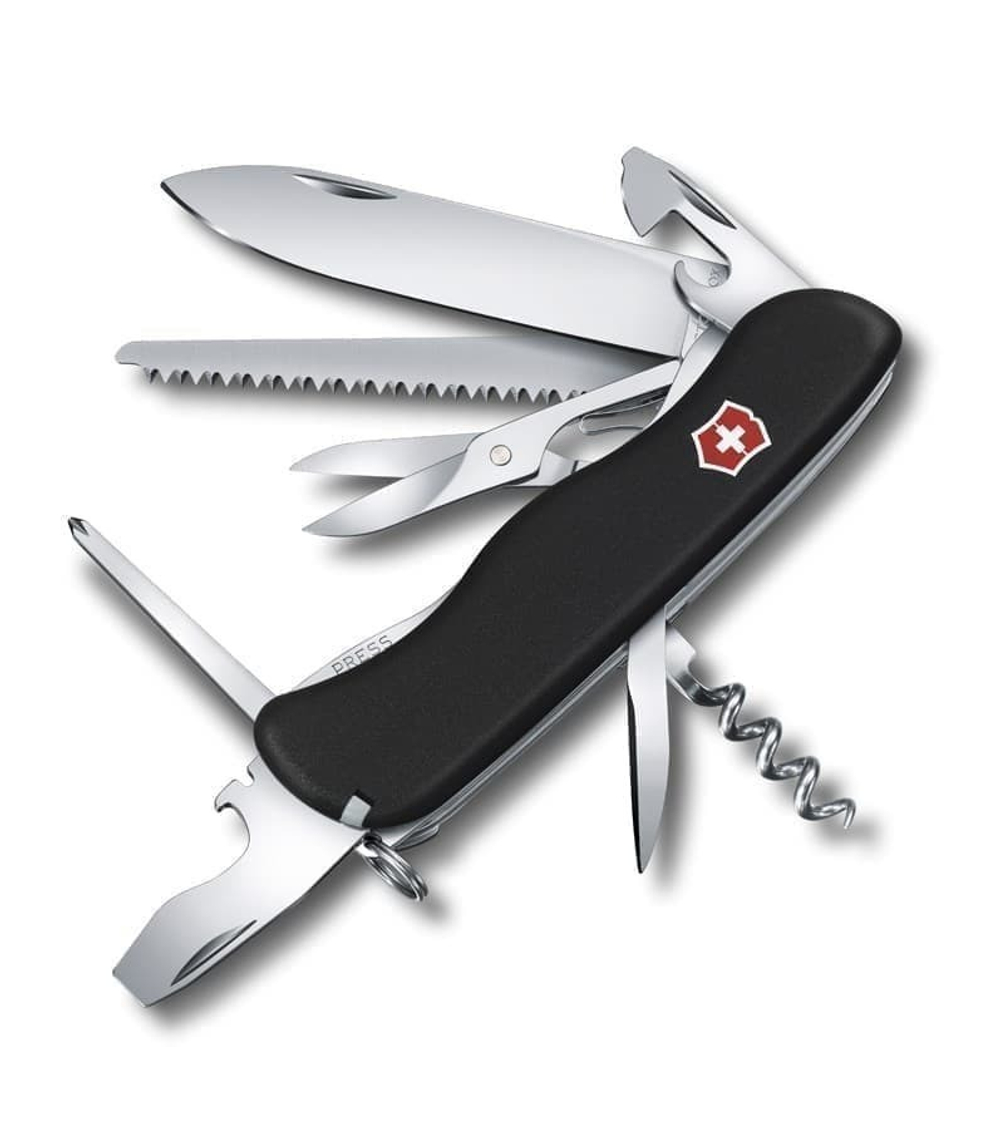 Нож перочинный VICTORINOX Outrider, 111 мм, 14 функций, с фиксатором лезвия, чёрный (0.8513.3)