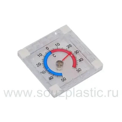 Термометр оконный 'Биметаллический' квадратный в п/п