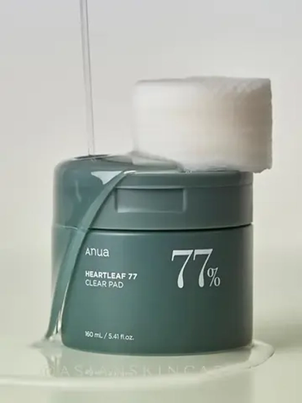 Anua Отшелушивающие пэды с экстрактом хауттюйнии и PHA-кислотой Heartleaf 77% Clear Pad 70 шт