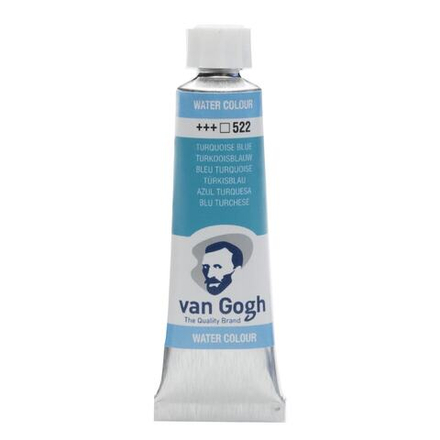 Краска акварельная Van Gogh туба 10мл №522 Бирюзовый