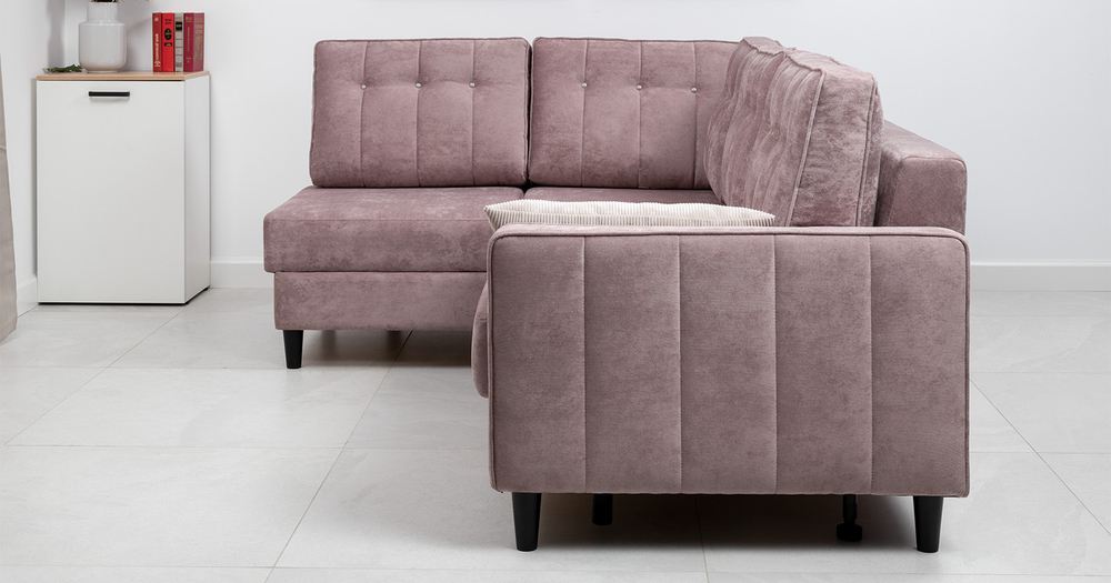 Арно угловой диван-кровать (пепел розы)