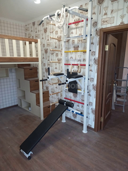 Монтаж шведской стенки Sv Sport враспор