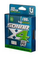 Плетеный шнур для рыбалки TauMANN Sonar PE X4 150m #1.2 (0.18mm) Yellow