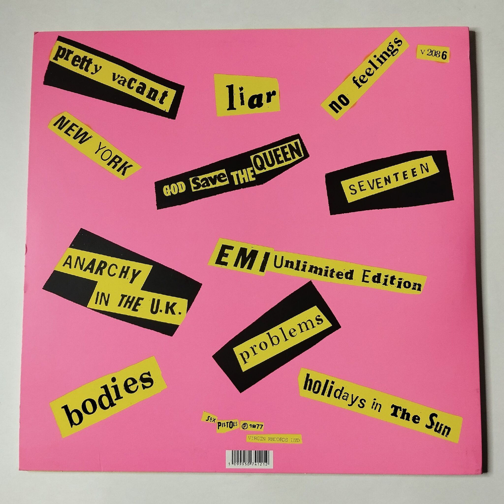 Винтажная виниловая пластинка LP Never Mind The Bollocks Here's The Sex Pistols (UK 2007) (Poster) 30th Anniversary Edition
