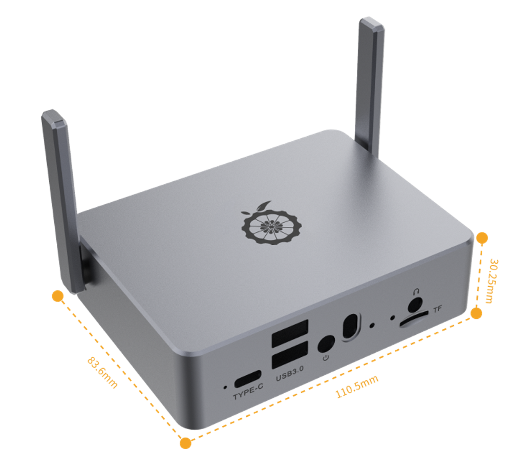 Алюминиевый корпус для Orange Pi 5 PLUS