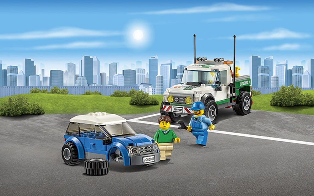 LEGO City: Буксировщик автомобилей 60081 — Pickup Tow Truck — Лего Сити Город