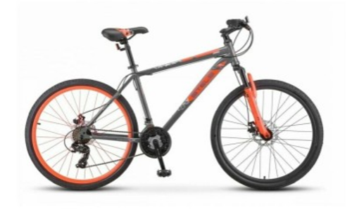 Велосипед 26" STELS Navigator-500 MD ,рама 16,Серый/красный