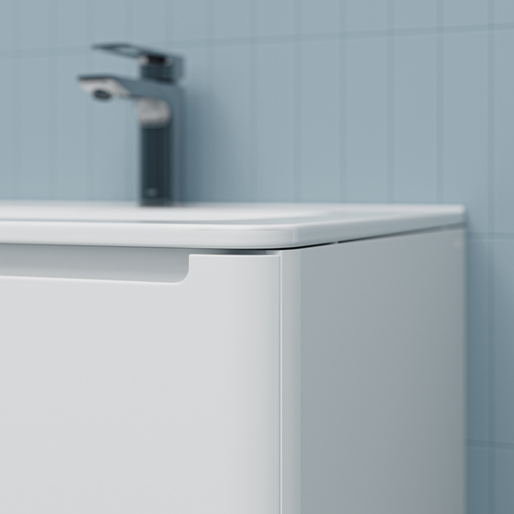 Тумба с умывальником IDDIS Edifice, напольная, 60 см, белая, EDI60WFi95K