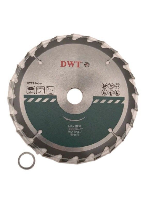 Пильный диск по дереву DWT DTTSP0004 160x2.0x20/16x24T,CS50+YG8