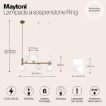 Подвесная люстра Maytoni RING MOD013PL-06BS1